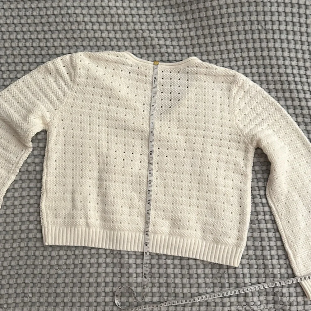 NWT Roxy White Sweater Large - Picture 9 of 13